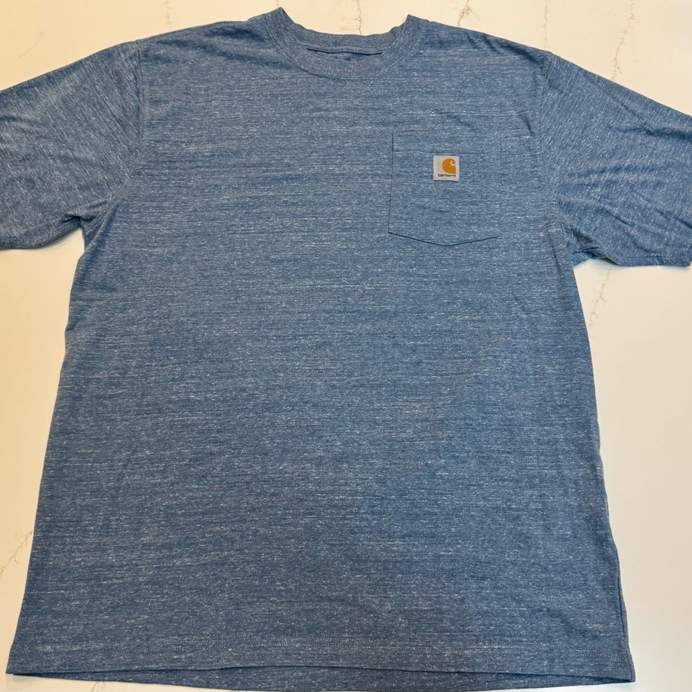 Carhartt Men's Heather Blue Short Sleeve Tee LIKE NEW